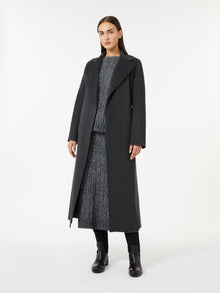 Flared Alpaca-Blend Skirt for Women - Dark Grey - Max Mara UAE