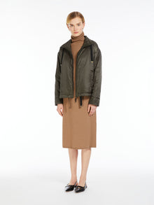 Wool polo-neck dress