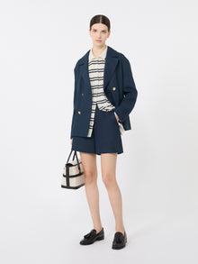 Linen Yarn Cardigan for Women - White - Max Mara UAE