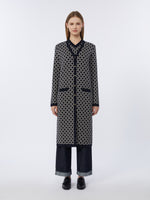 max mara long jacquard wool cardigan for women