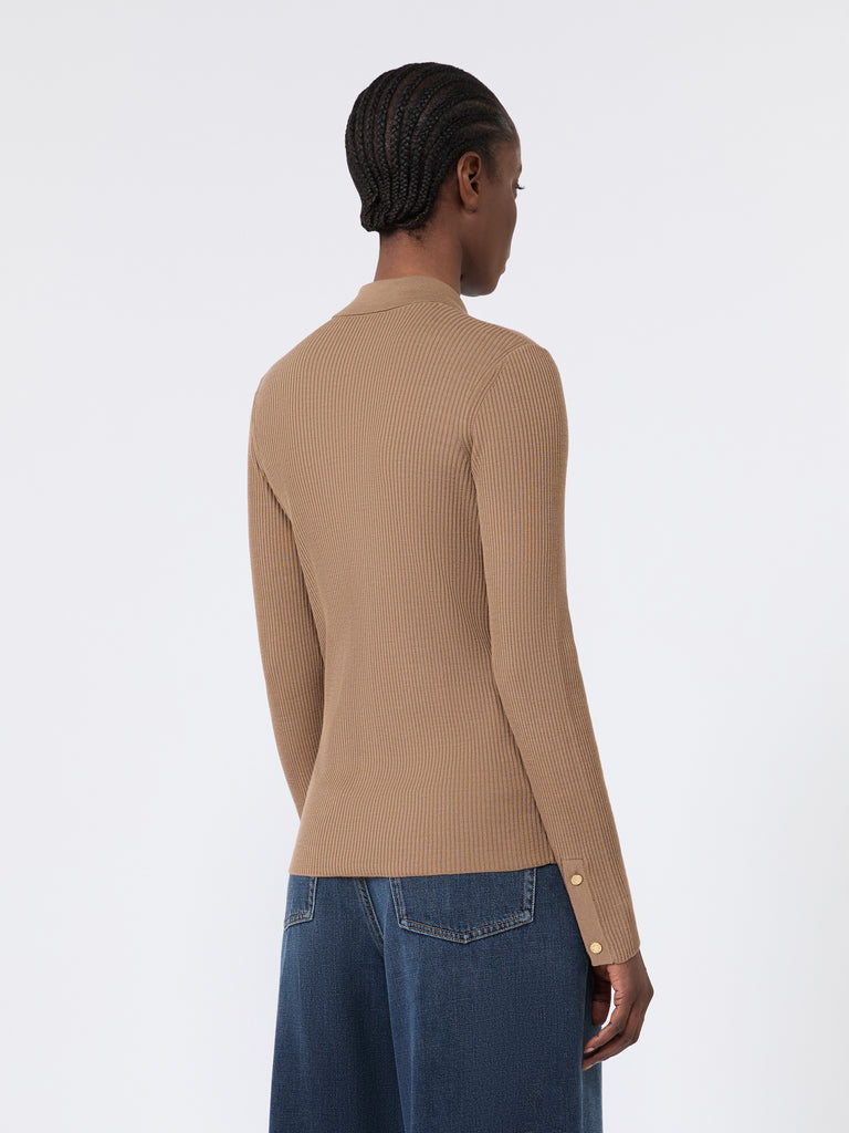 max mara woollen yarn fitted cardigan