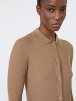 max mara woollen yarn fitted cardigan for women
