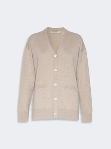 Wool yarn cardigan