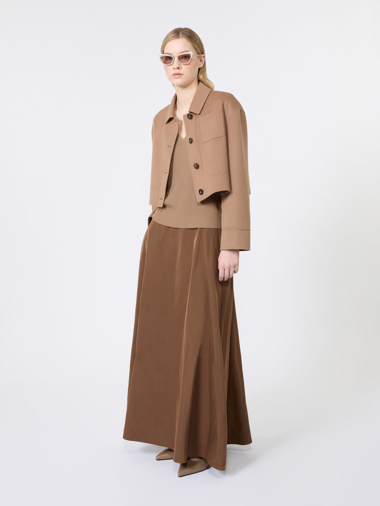 max mara ribbed woollen yarn gilet