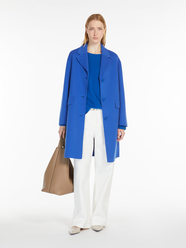 Wool And Cashmere Jumper for Women - Cornflower Blue - Max Mara UAE