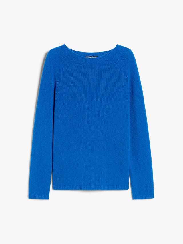 Wool And Cashmere Jumper for Women - Cornflower Blue - Max Mara UAE