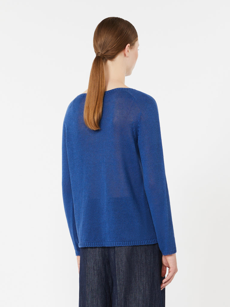 max mara linen yarn basic sweater
