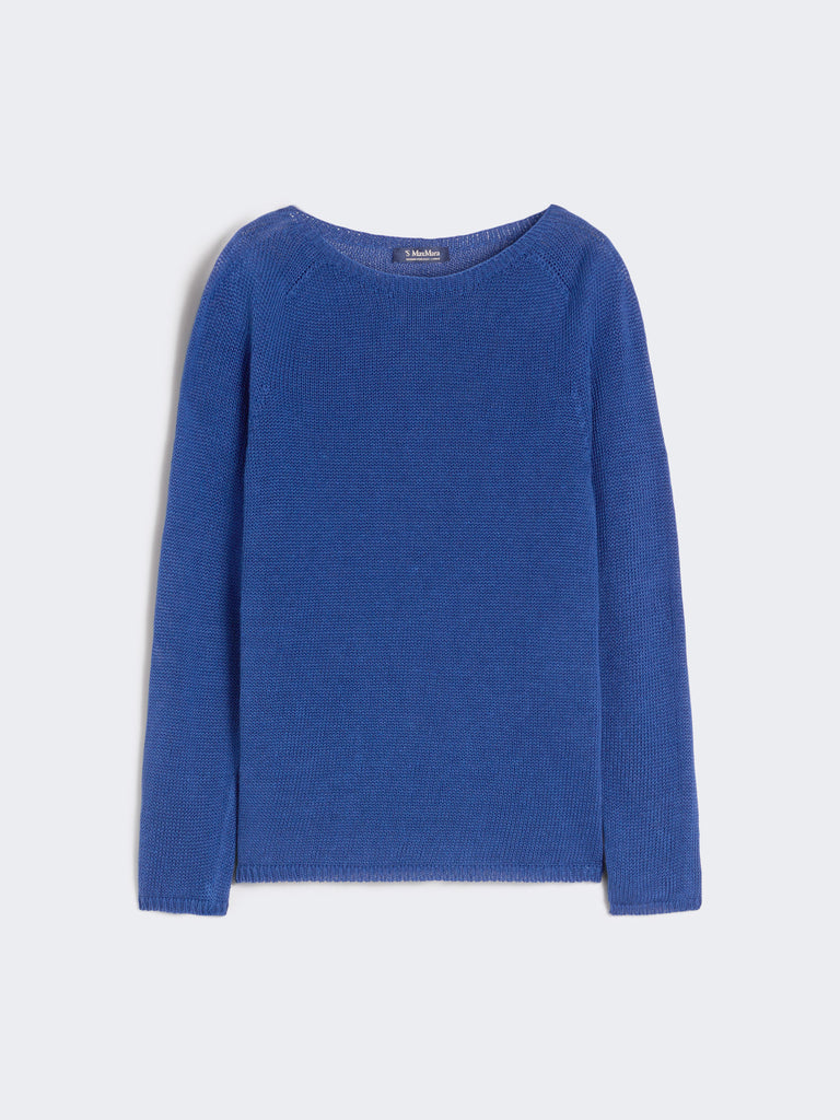 max mara linen yarn basic sweater