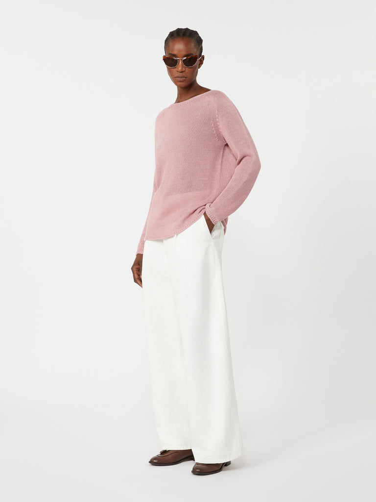 max mara linen yarn basic sweater