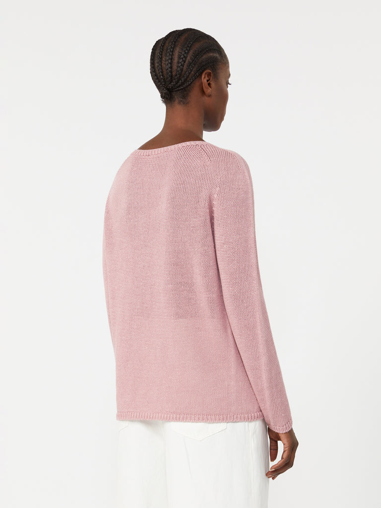 max mara linen yarn basic sweater