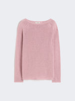 max mara linen yarn basic sweater for women