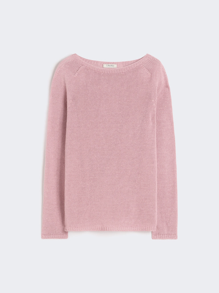 max mara linen yarn basic sweater