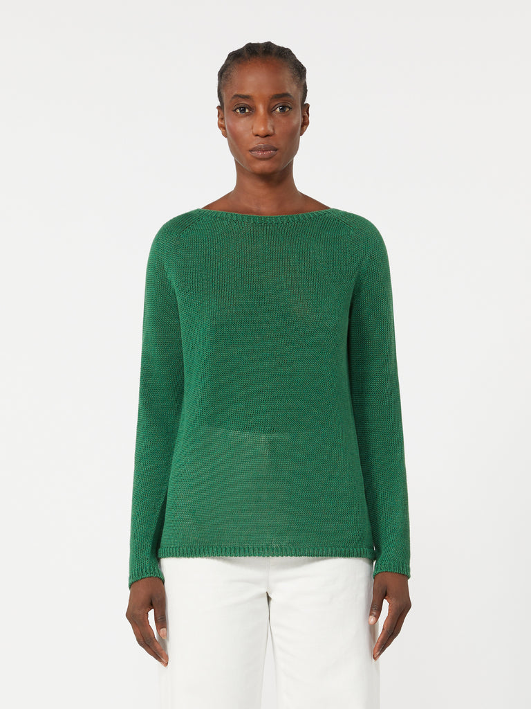max mara linen yarn basic sweater