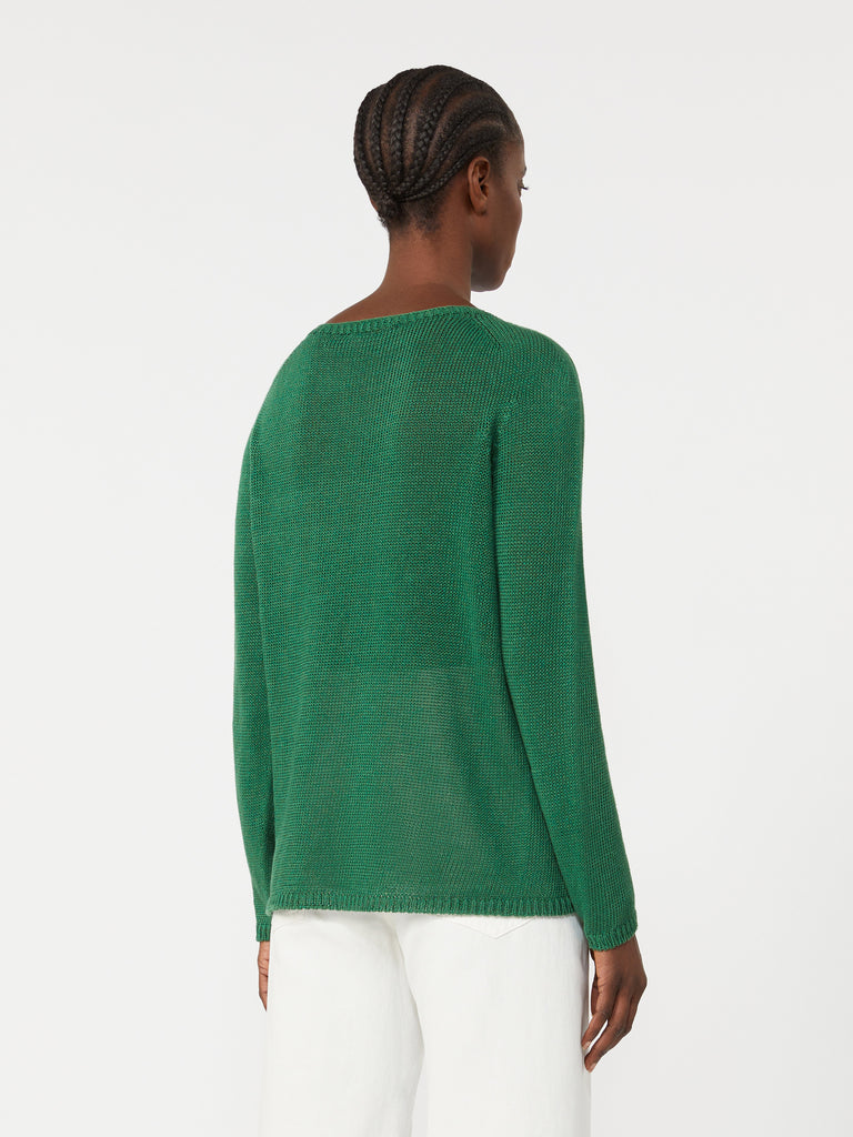max mara linen yarn basic sweater