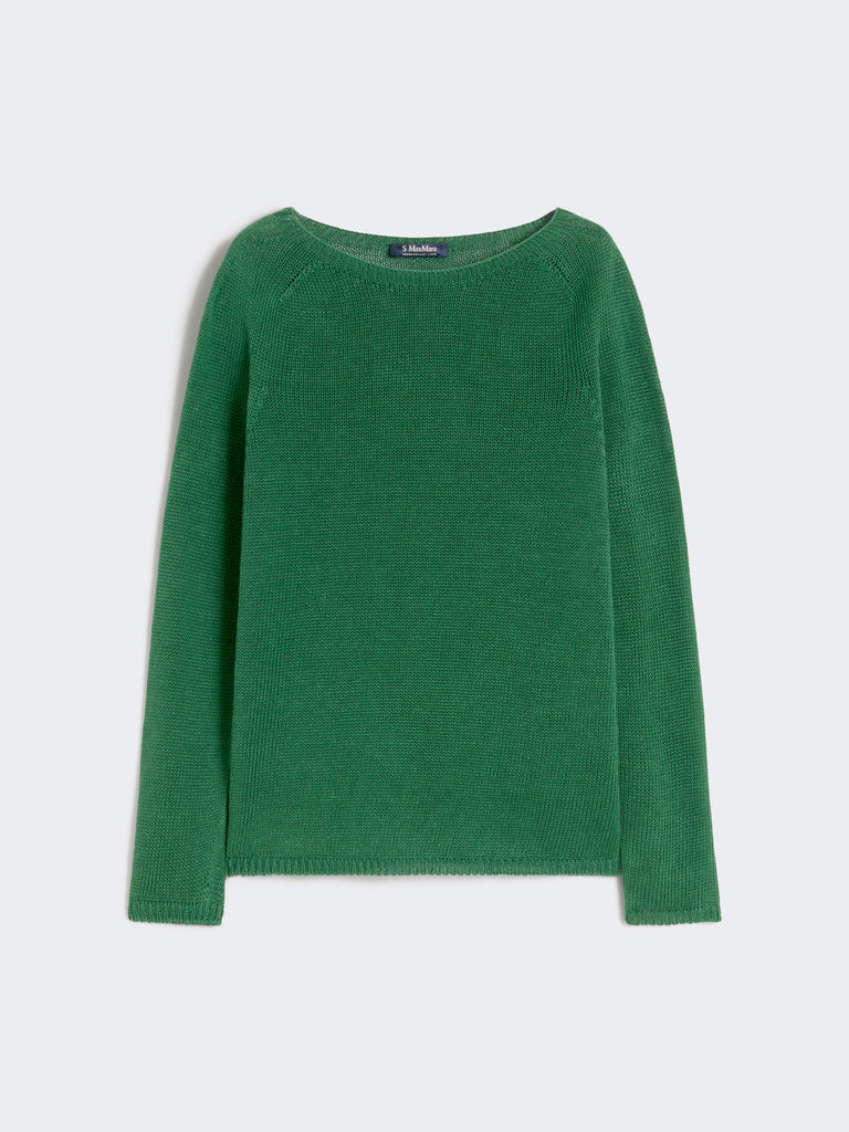 max mara linen yarn basic sweater