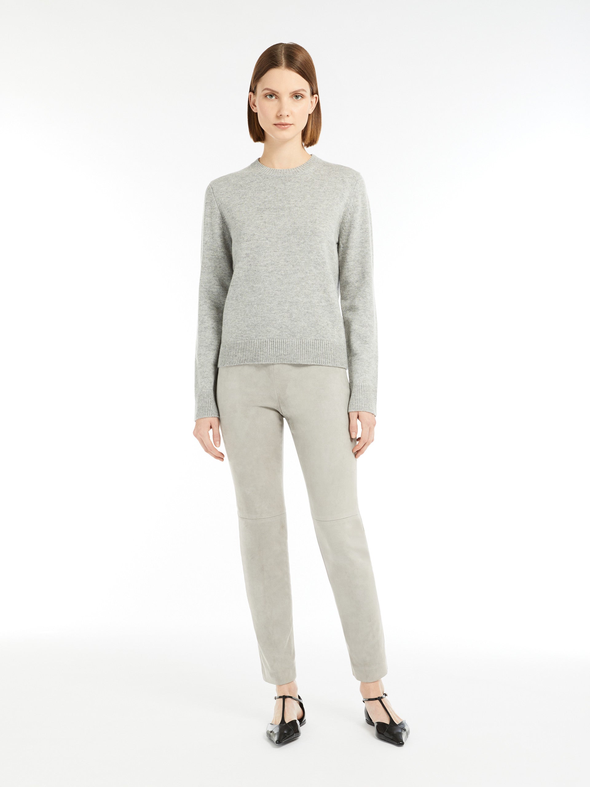 Wool And Cashmere Jumper for Women - Medium Grey - Max Mara UAE