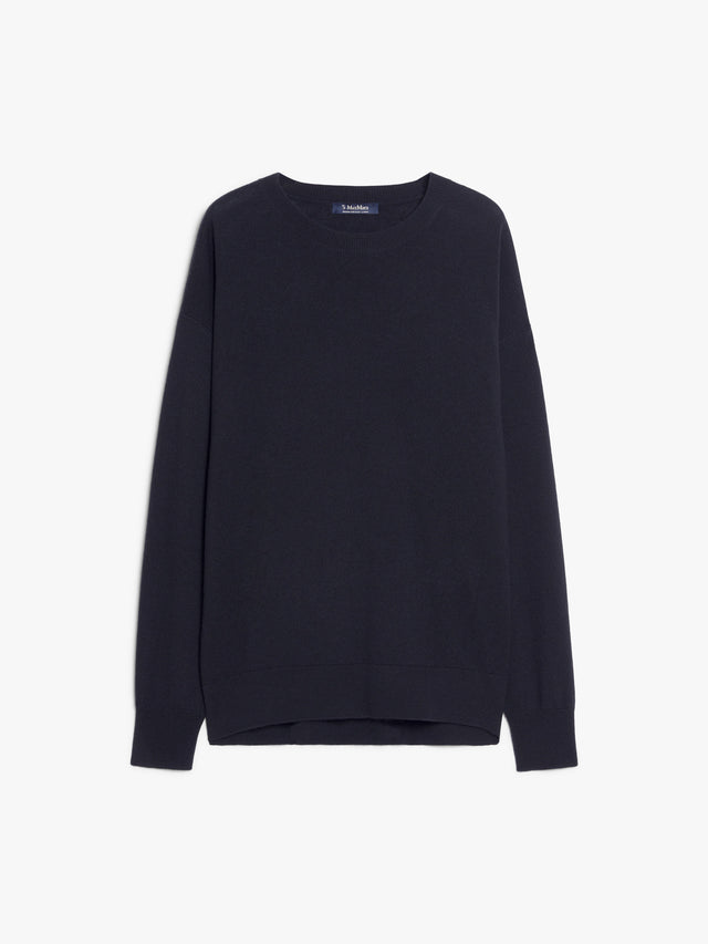 Relaxed-Fit Wool Sweater for Women - Ultramarine - Max Mara UAE