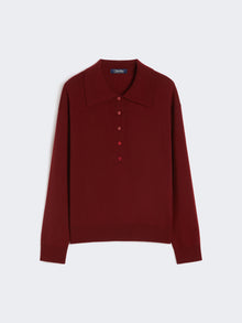 Wool Knit Jumper for Women - Raspberry - Max Mara UAE