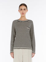 Striped Linen Yarn Sweater for Women - Natural - Max Mara UAE