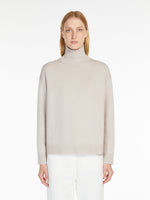 Wool And Cashmere Polo-Neck Sweater for Women - Beige - Max Mara UAE