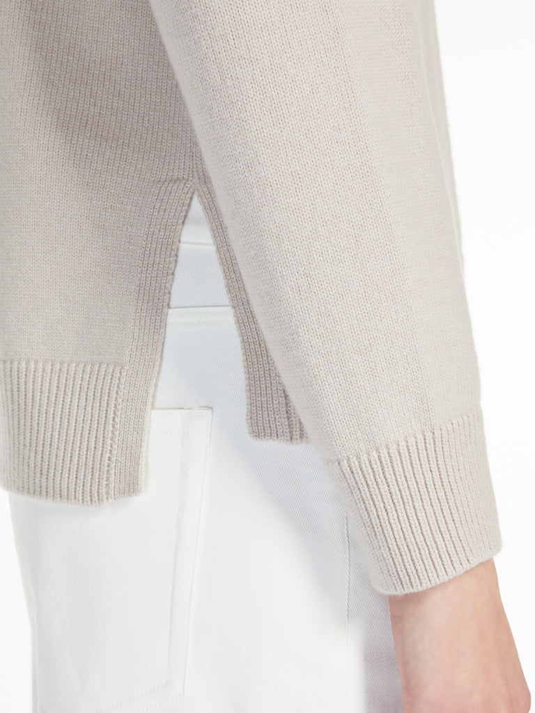 max mara wool and cashmere polo-neck sweater