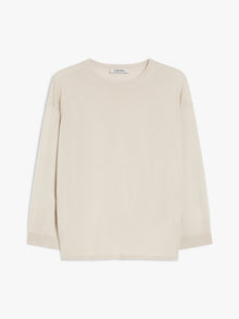 Lightweight Wool Yarn Sweater for Women - Ecru - Max Mara UAE