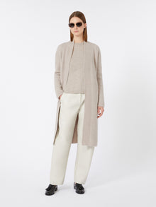 Boxy-Fit Wool And Cashmere Sweater for Women - Beige - Max Mara UAE