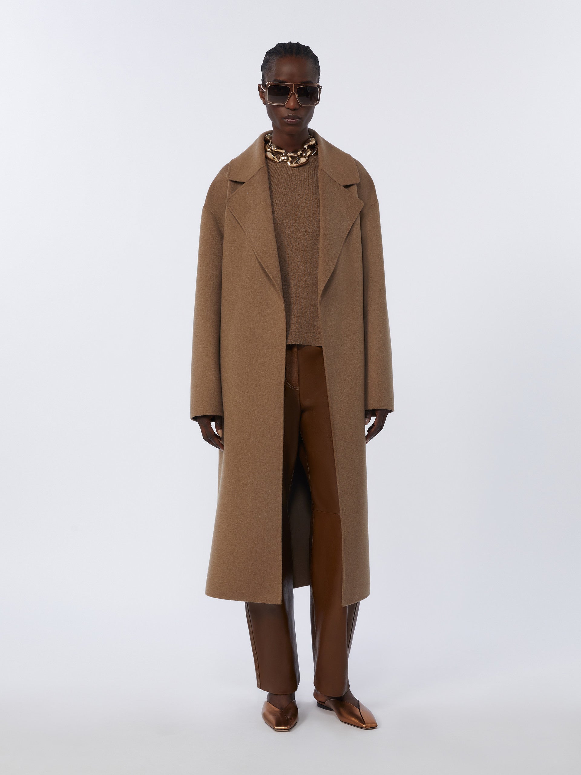 max mara boxy-fit wool and cashmere sweater for women