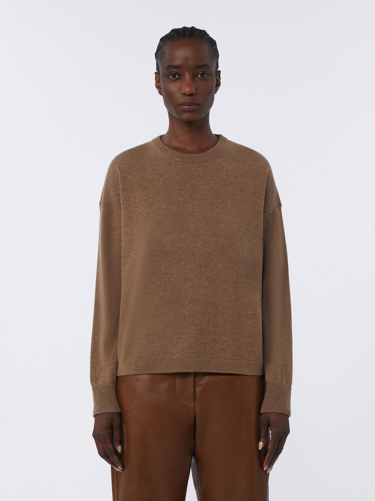 max mara boxy-fit wool and cashmere sweater