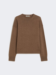 Boxy-Fit Wool And Cashmere Sweater for Women - Mud - Max Mara UAE