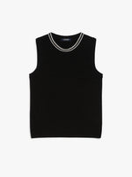 Cotton Yarn Top for Women - Black - Max Mara UAE