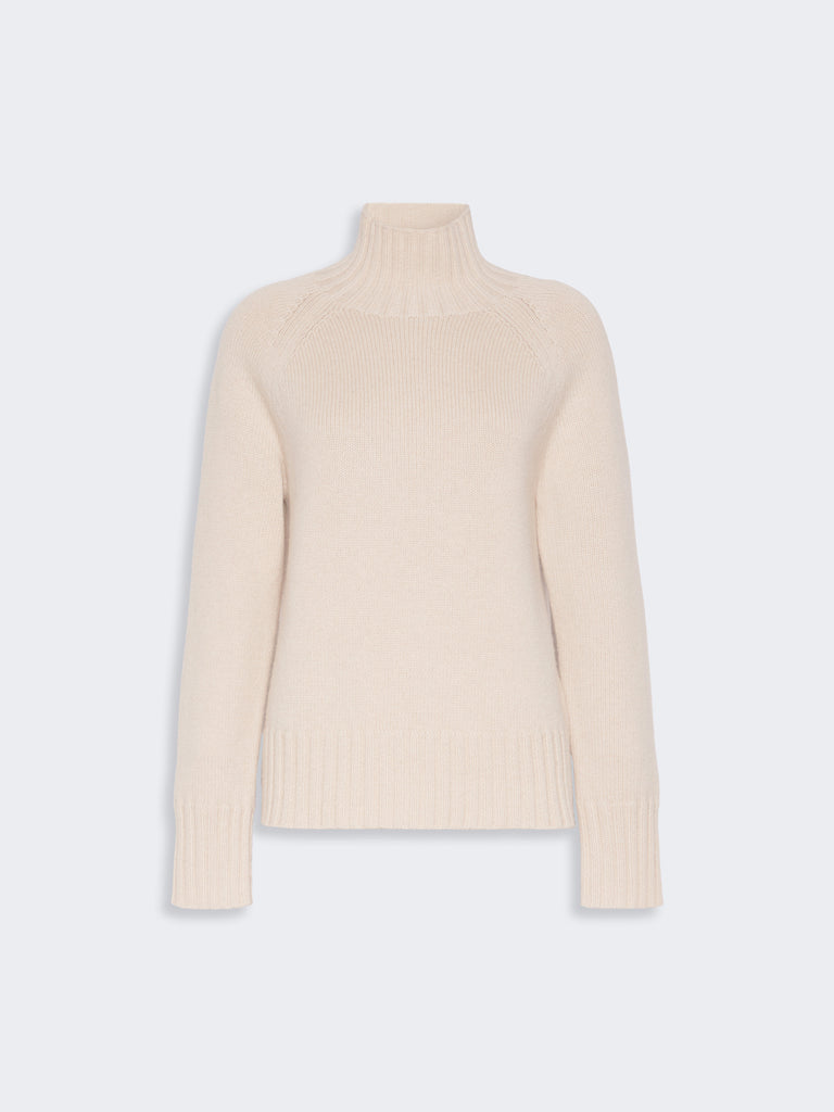 max mara wool and cashmere yarn polo-neck sweater