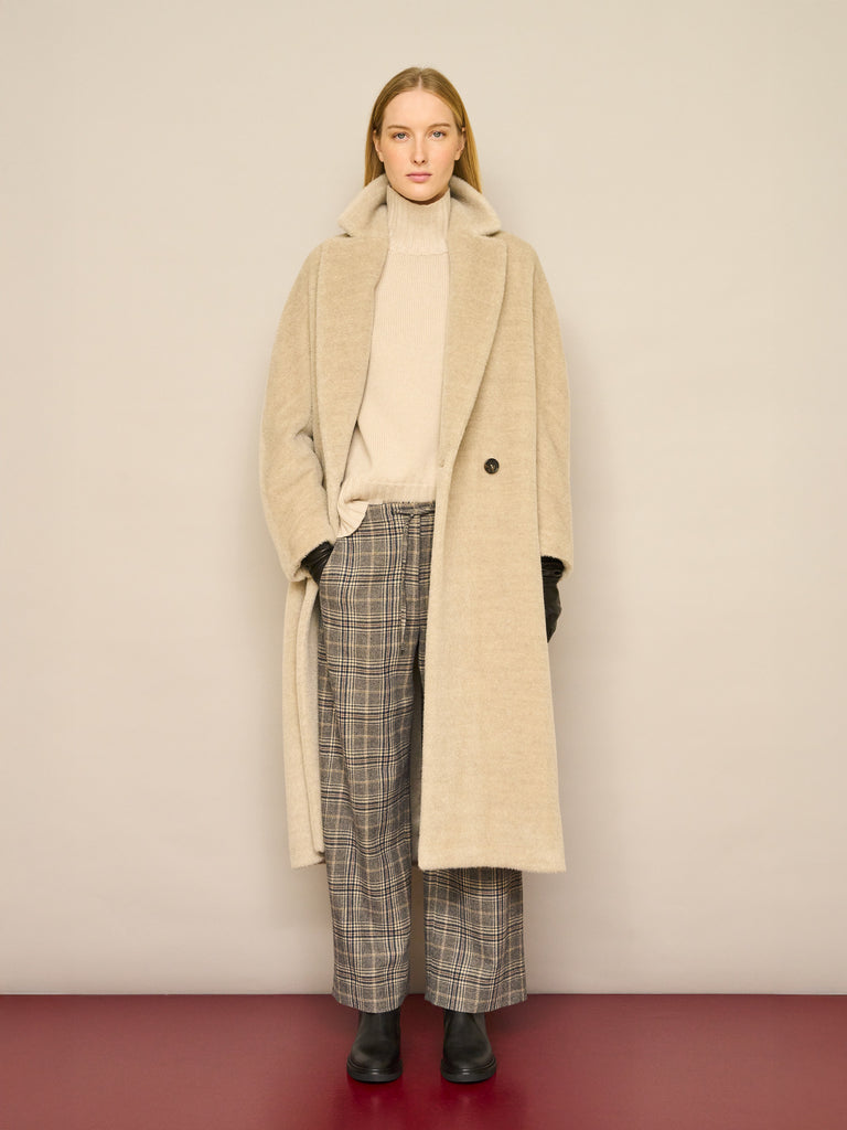 max mara wool and cashmere yarn polo-neck sweater