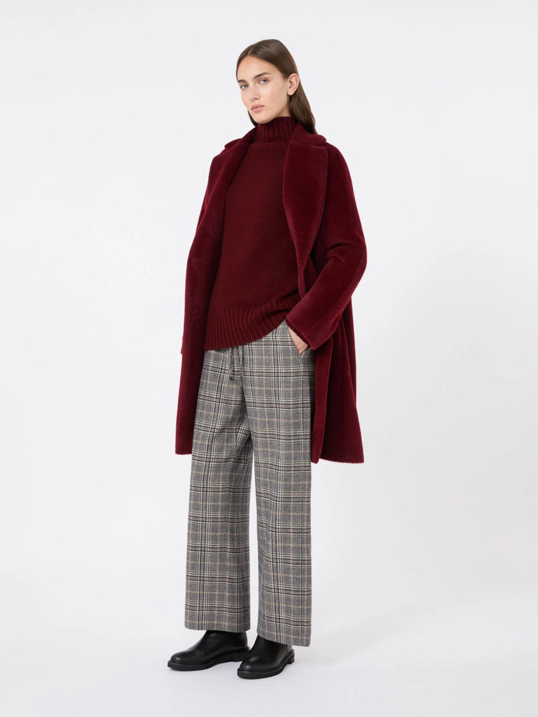 max mara wool and cashmere yarn polo-neck sweater