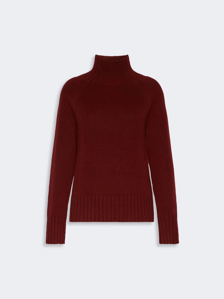 max mara wool and cashmere yarn polo-neck sweater