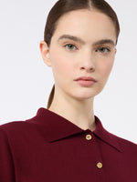 max mara polo shirt in cotton, silk and cashmere yarn for women