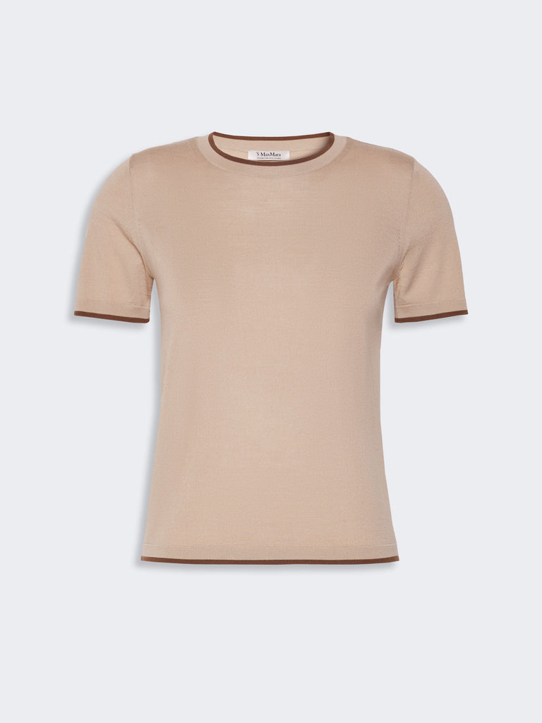 max mara short-sleeved woollen yarn jumper