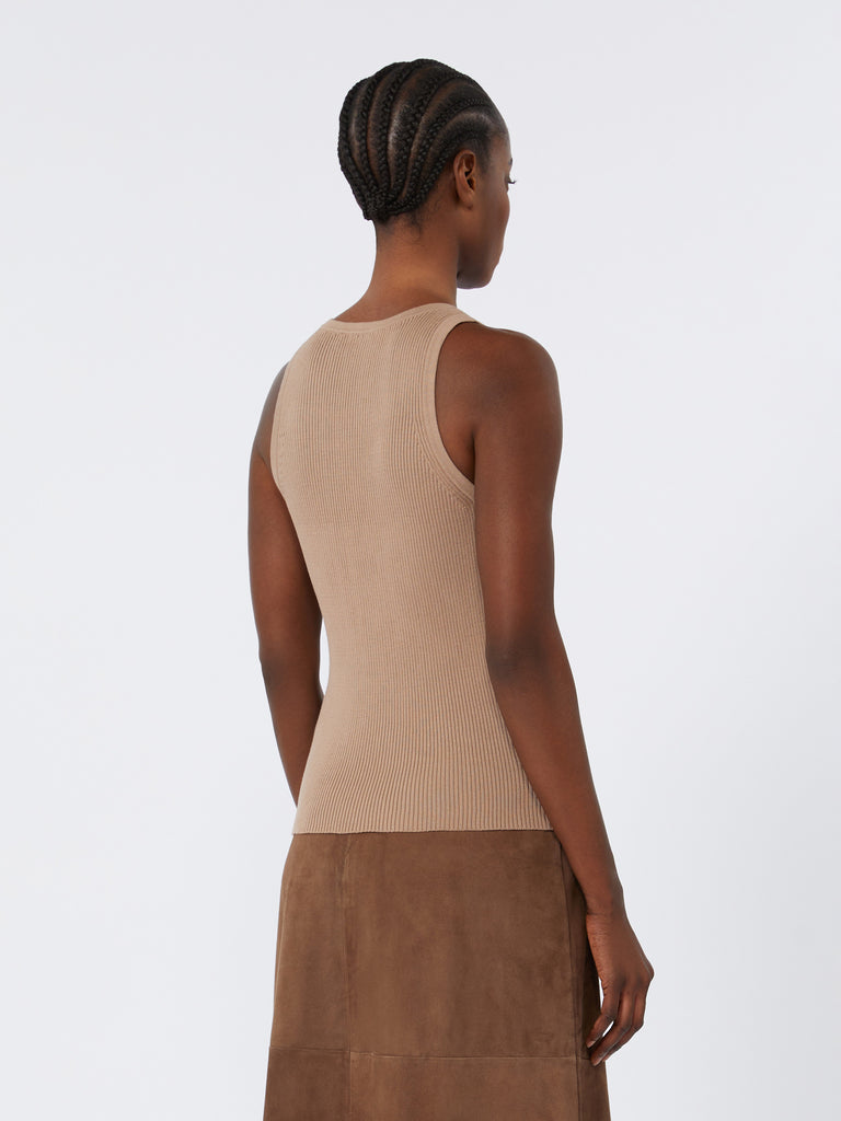 max mara rib-knit cotton top