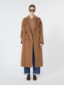 Wool Hoodie for Women - Camel - Max Mara UAE