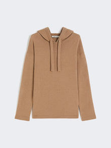 Wool Hoodie for Women - Camel - Max Mara UAE