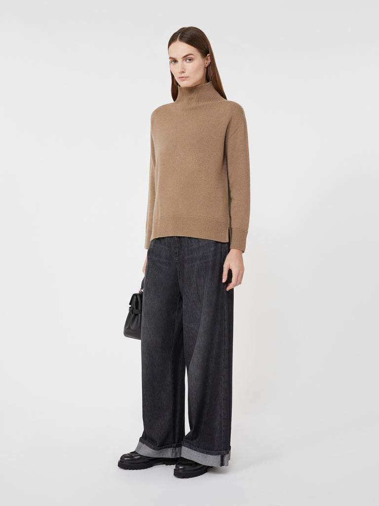 max mara cashmere polo-neck sweater