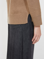 Cashmere Polo-Neck Sweater for Women - Camel - Max Mara UAE