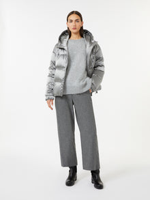 Brushed Cashmere Jumper for Women - Pearl Grey - Max Mara UAE