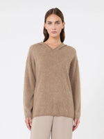 Brushed cashmere hoodie