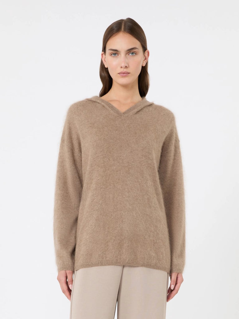 max mara brushed cashmere hoodie