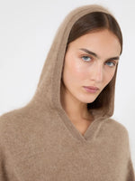 Brushed cashmere hoodie