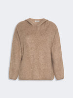 Brushed cashmere hoodie