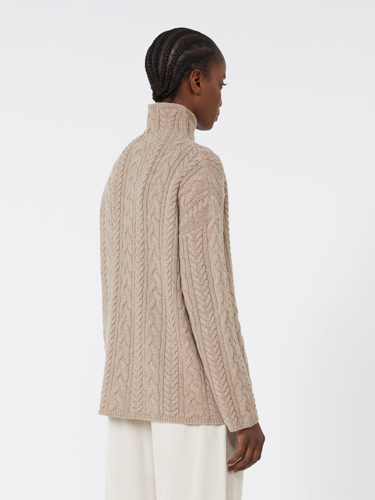 max mara wool and cashmere polo-neck sweater
