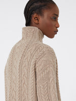 Wool And Cashmere Polo-Neck Sweater for Women - Beige - Max Mara UAE