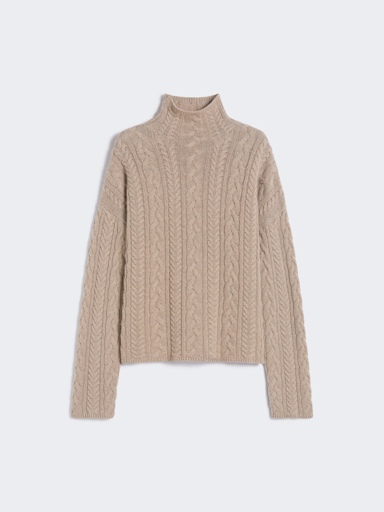 max mara wool and cashmere polo-neck sweater